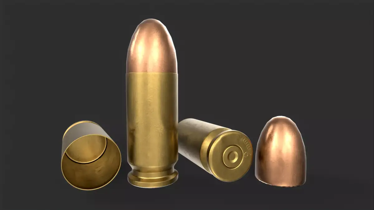 9mm Bullet 3D model