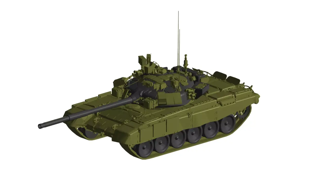 tank t 90 3D model