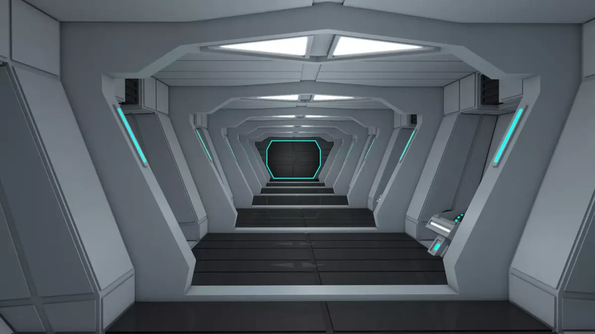 Futuristic Interior 3D model get