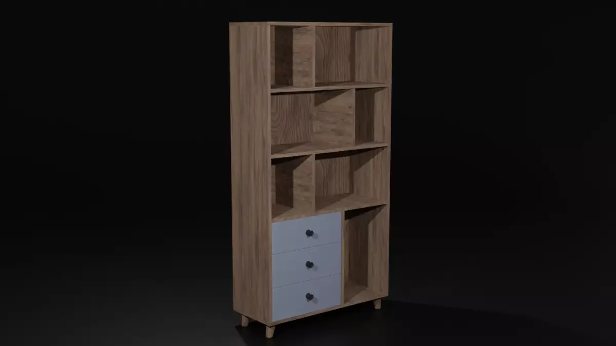 Modern Shelves  Free 3D model