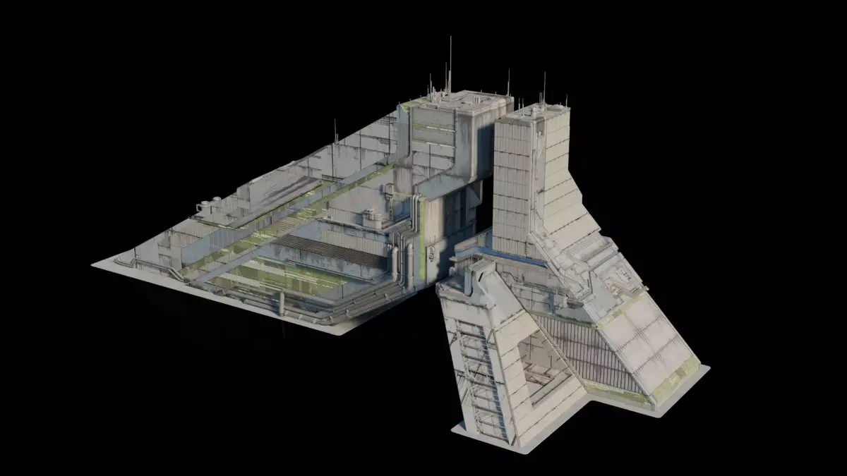 Cyberpunk Building 8 Low-poly 3D model purchase