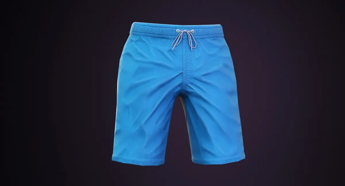 Beach Shorts 3D model