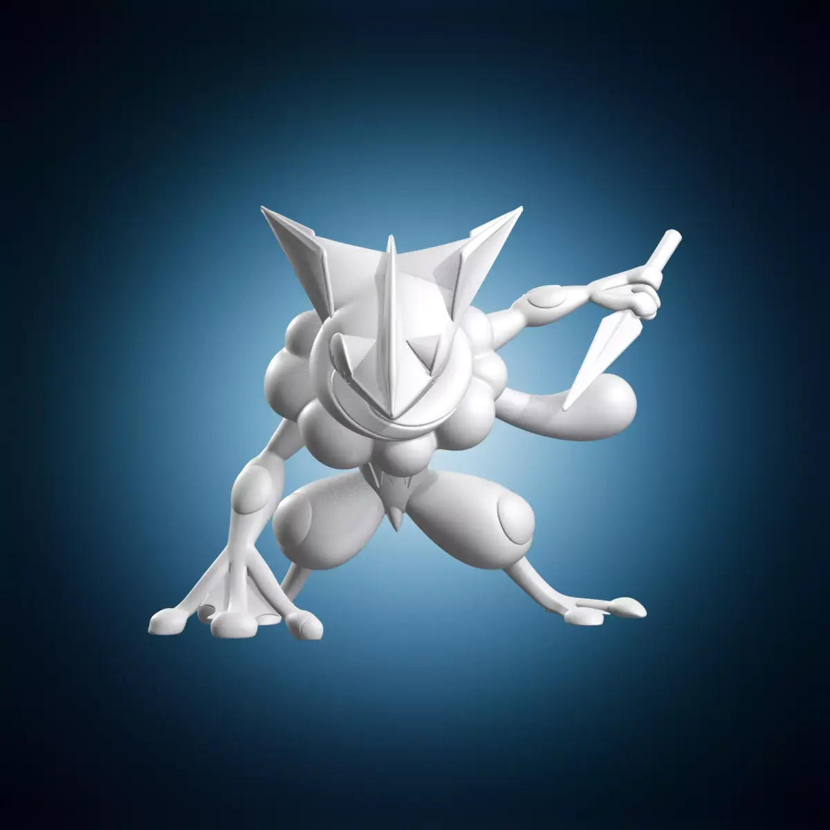 Ninja Frog Warrior Action Miniature 3D print model