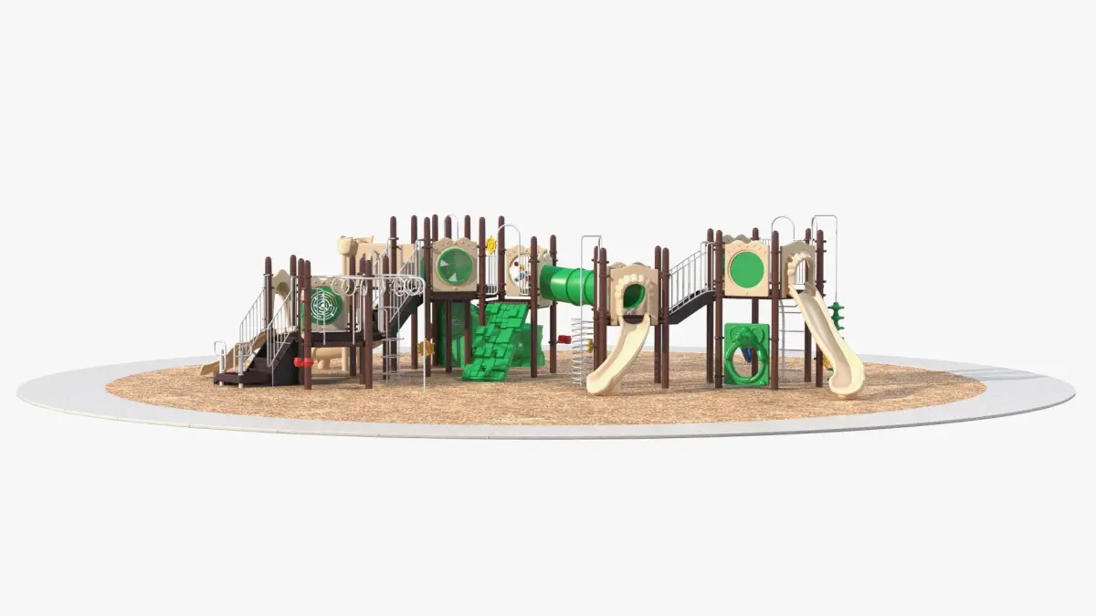 Commercial Kids Playground Set 3D model