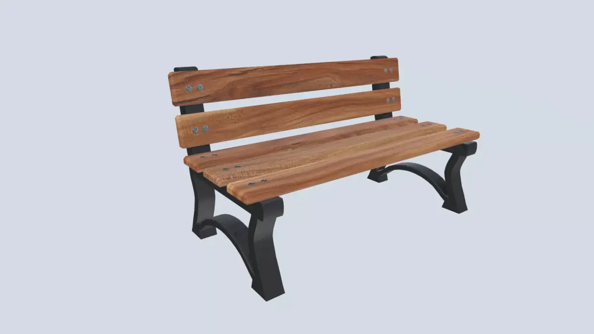 bench 5 Low-poly 3D model purchase