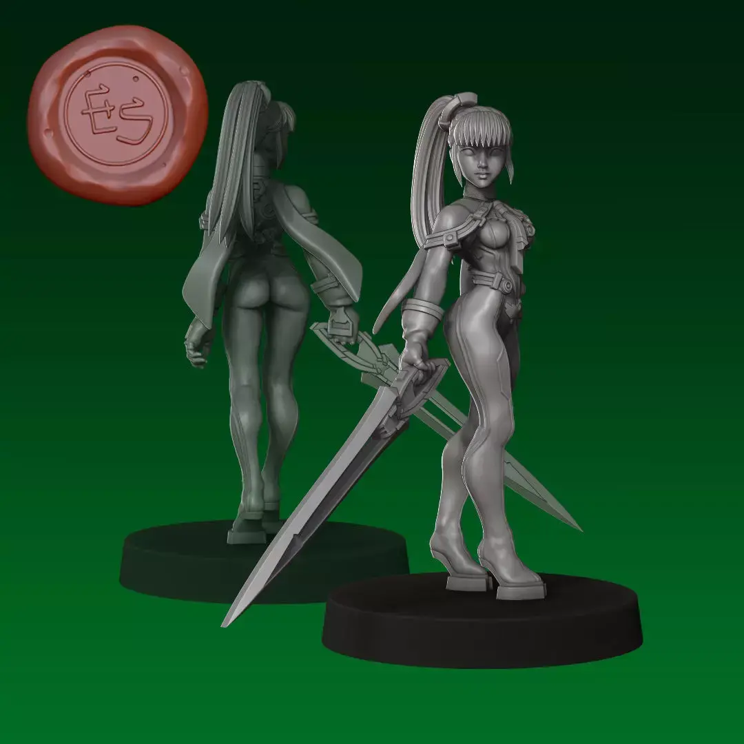 Eve - Stellar Blade - 32mm Miniature 3D print model