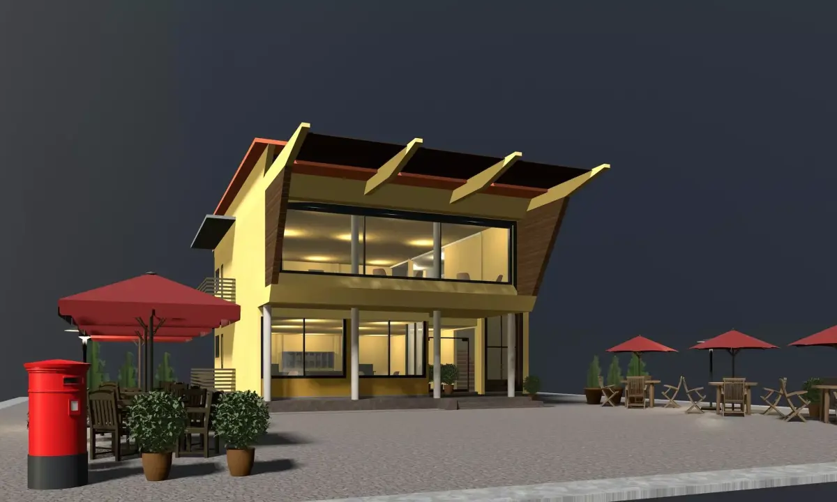 Cafe 2023-0007 3D model