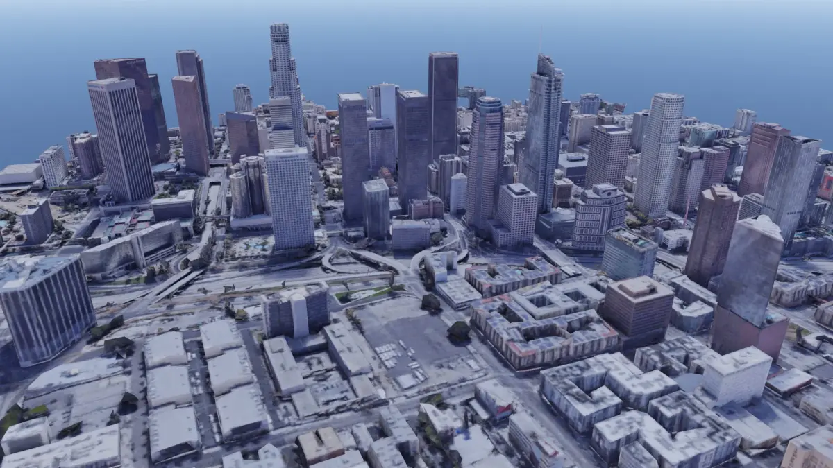 USA - Los Angeles City photogrammetry 3D model