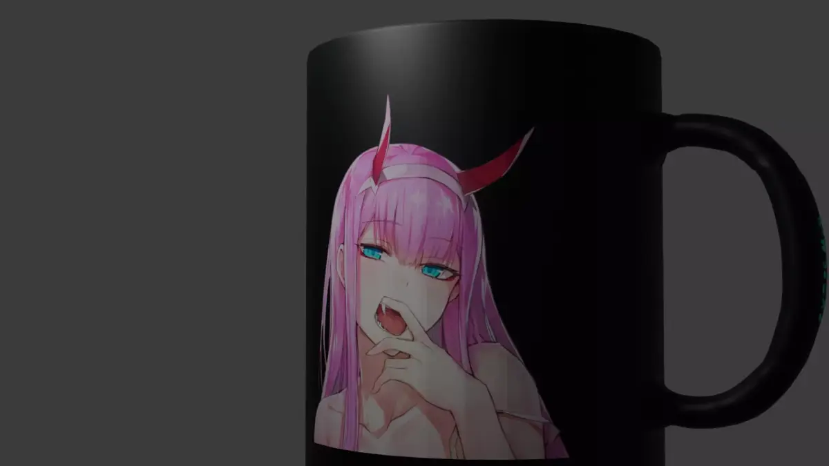 Zero twos cup Free low-poly 3D model
