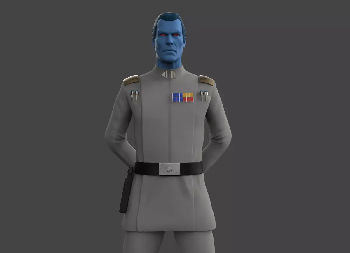Grand Admiral Thrawn Figure 3D print model purchase