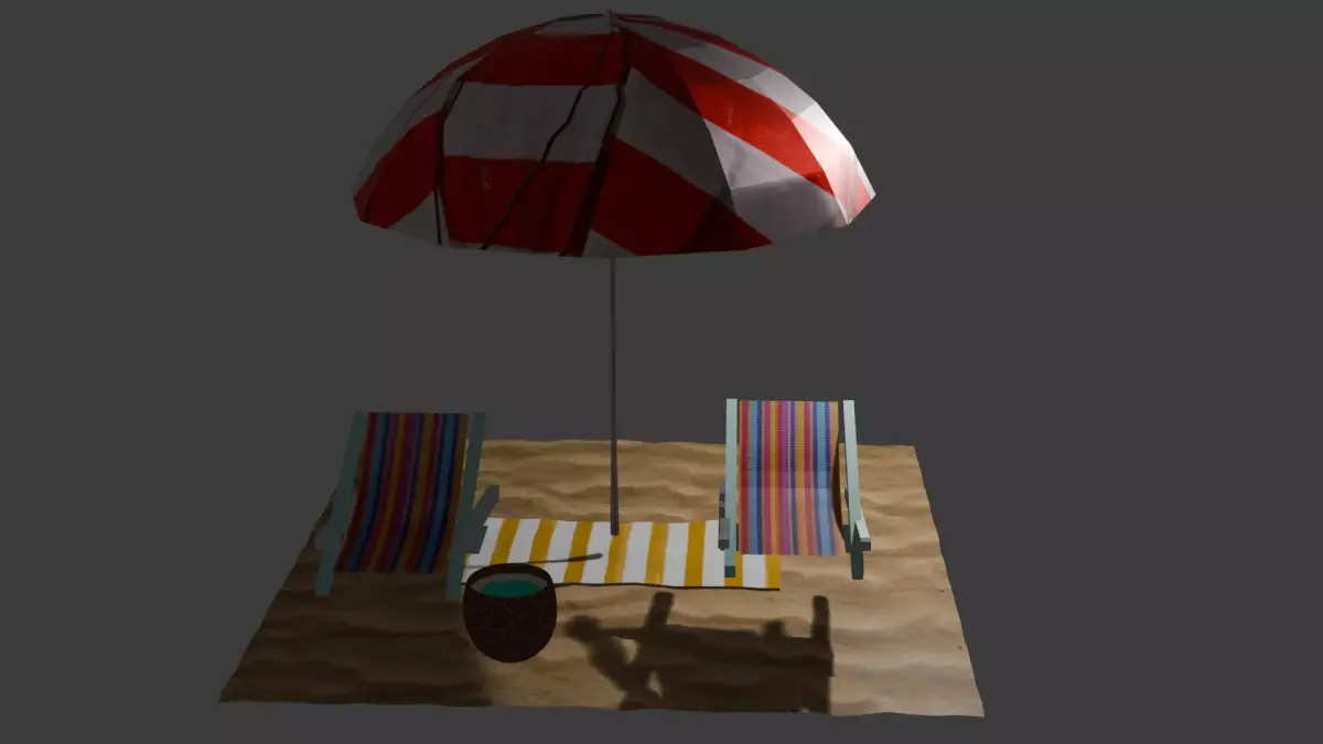 Beach Assets 3D model