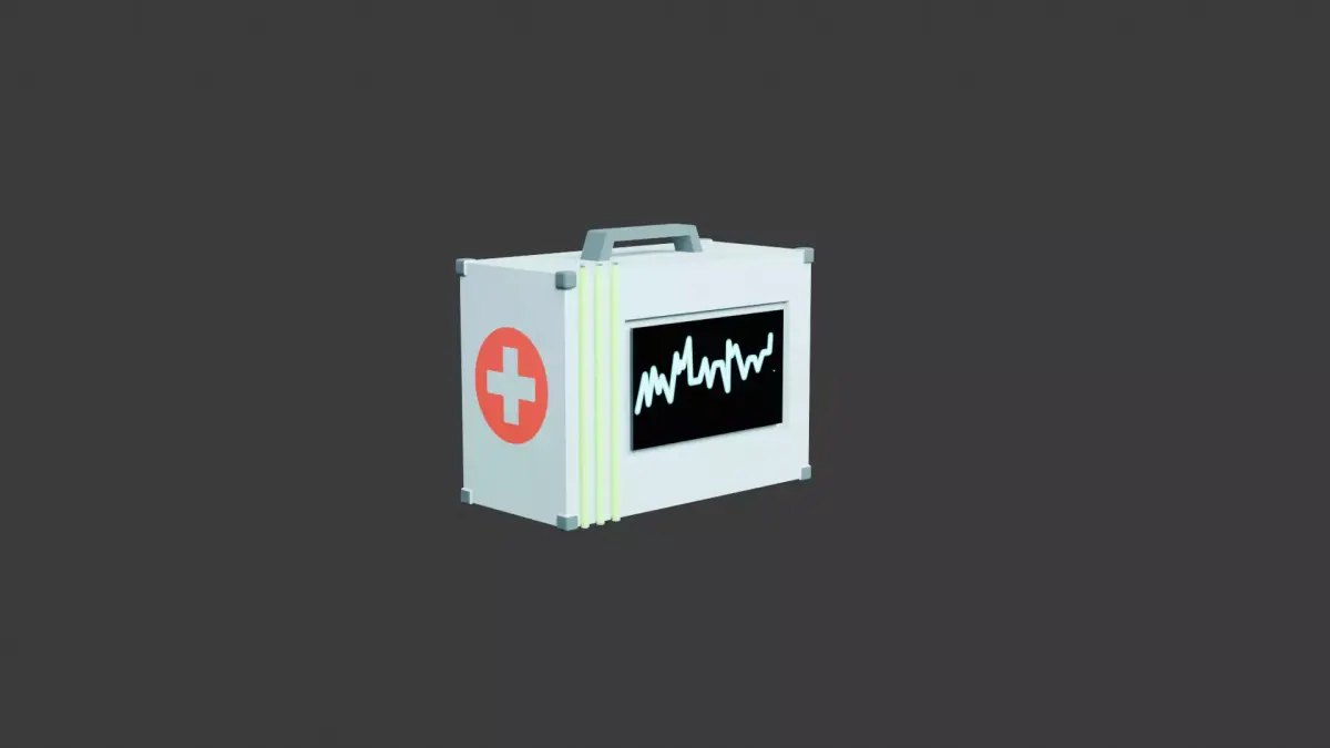 Sci-Fi Medical Kit - Cyberpunk Health Prop - PBR 2K Low-poly 3D model