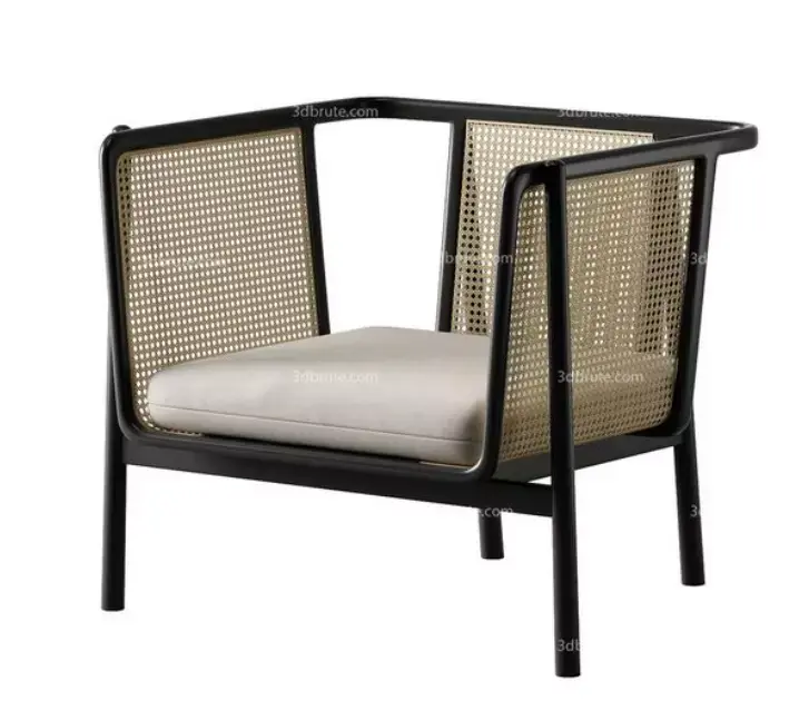 rattan armchair Free 3D print model