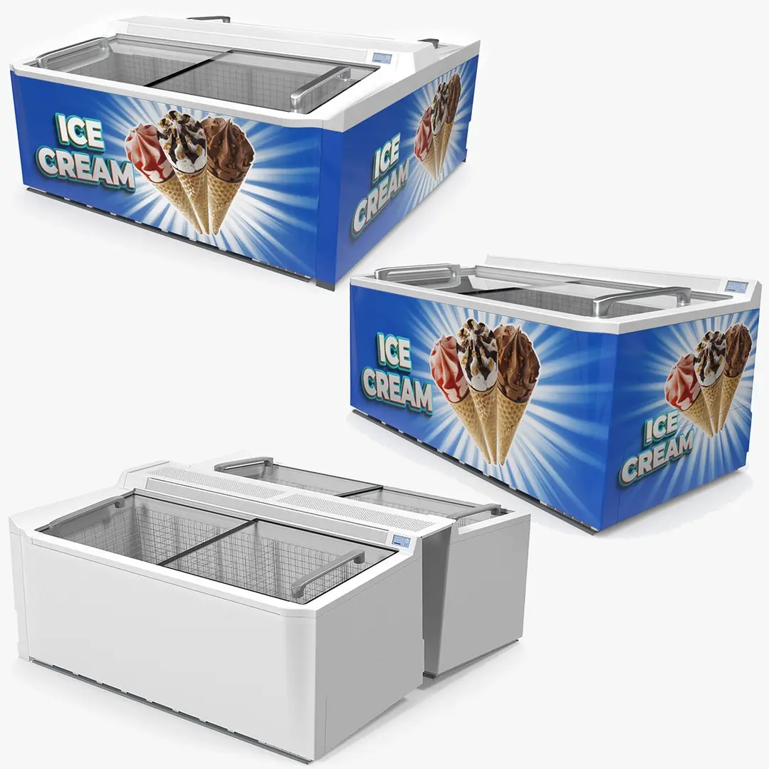 Ice Cream Freezers Collection 3D model