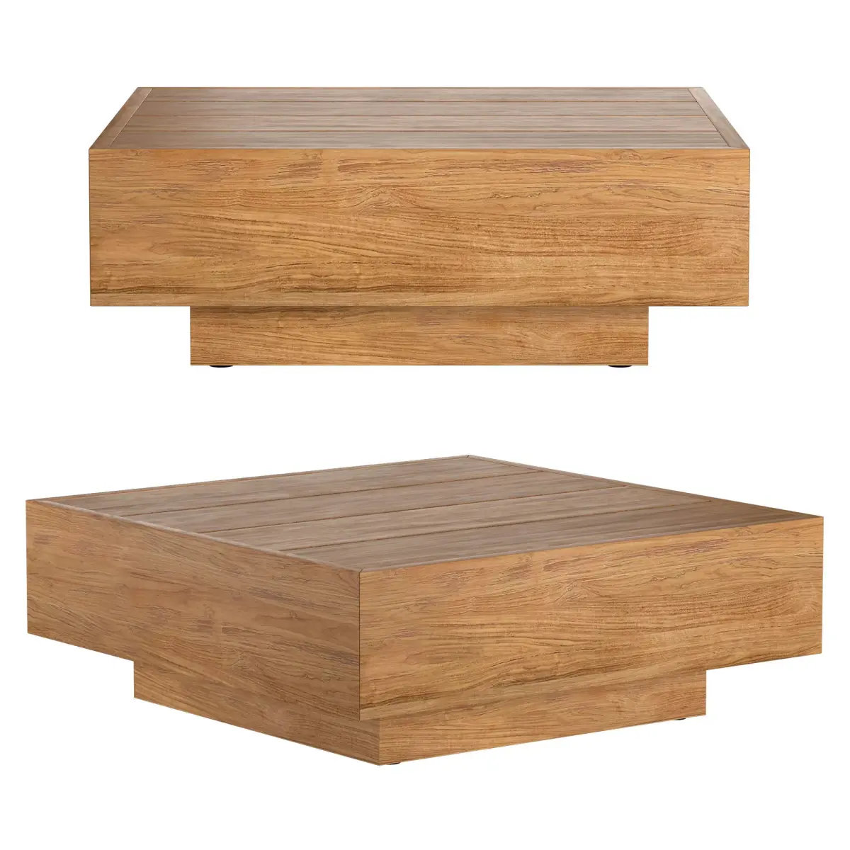 CAPE TOWN TEAK SQUARE SIDE TABLE 3D model