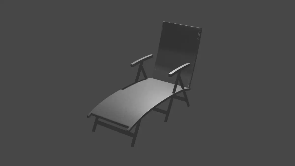 Hammock folding chair 3D model