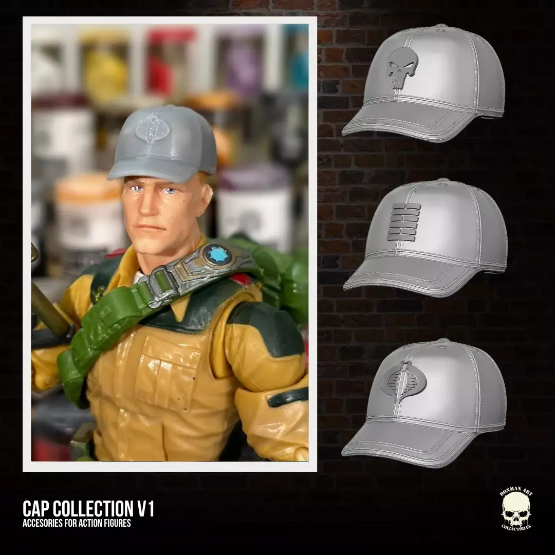 Cap Collection 3D printable files for Action Figures 3D print model purchase