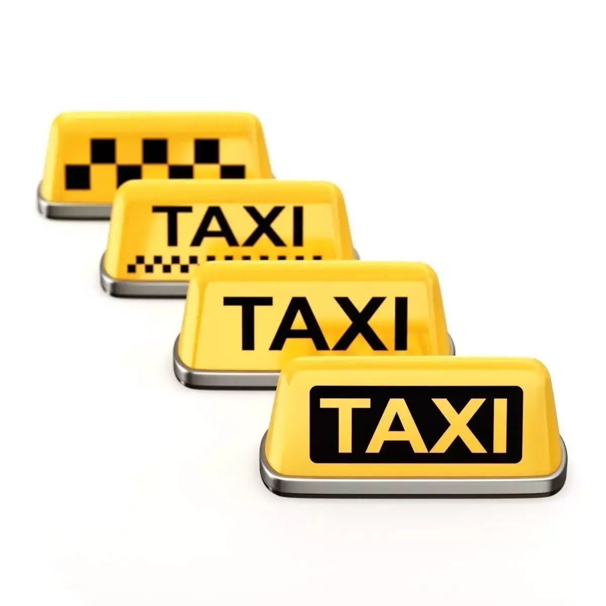 Taxi Sign Set 3D model