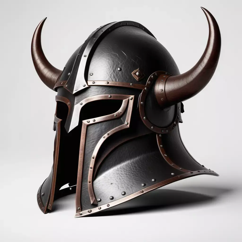 Viking Horned Warrior Helmet 3D model