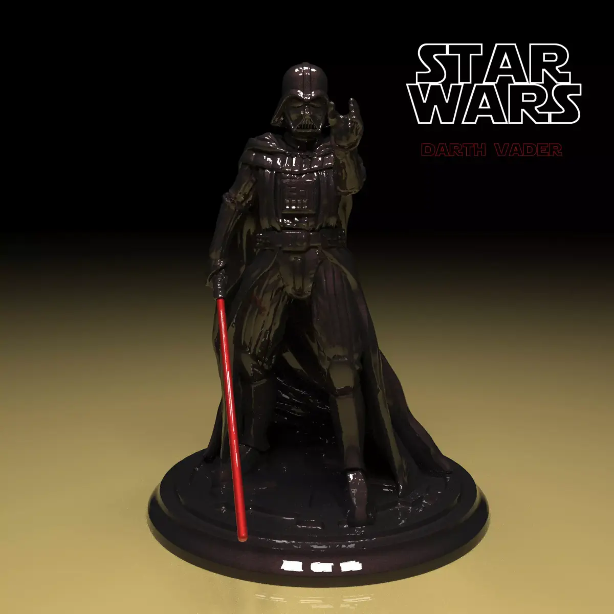 Darth Vader Figure 3D model in parts stl file ready to print 3D print model purchase