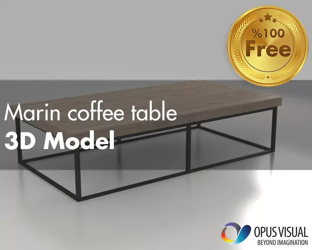 Marin coffee table Free 3D model