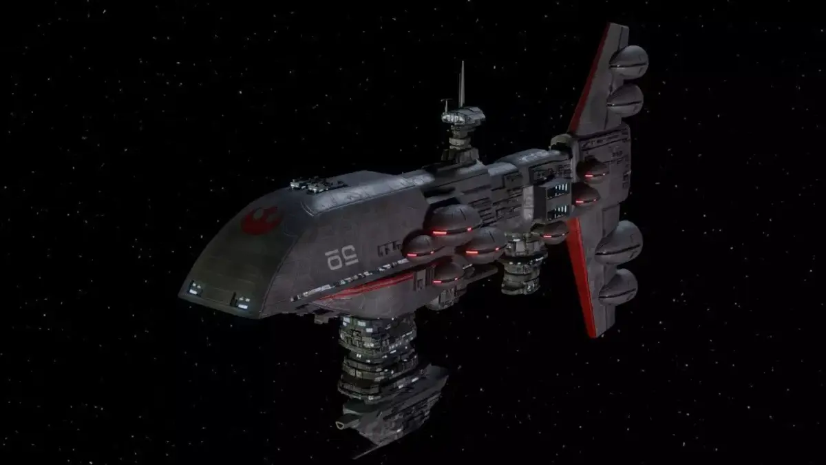 Rebel Assault Frigate Mk1 - Star Wars Legends Low-poly 3D model