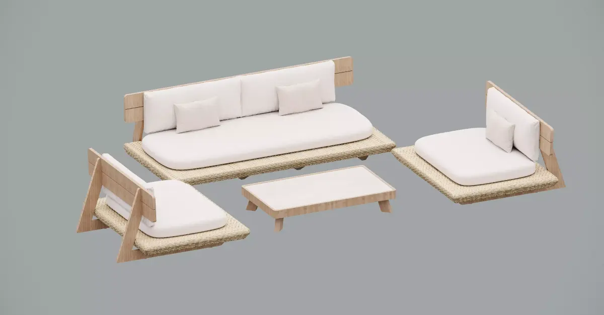 OUTDROOR SOFA 3D model