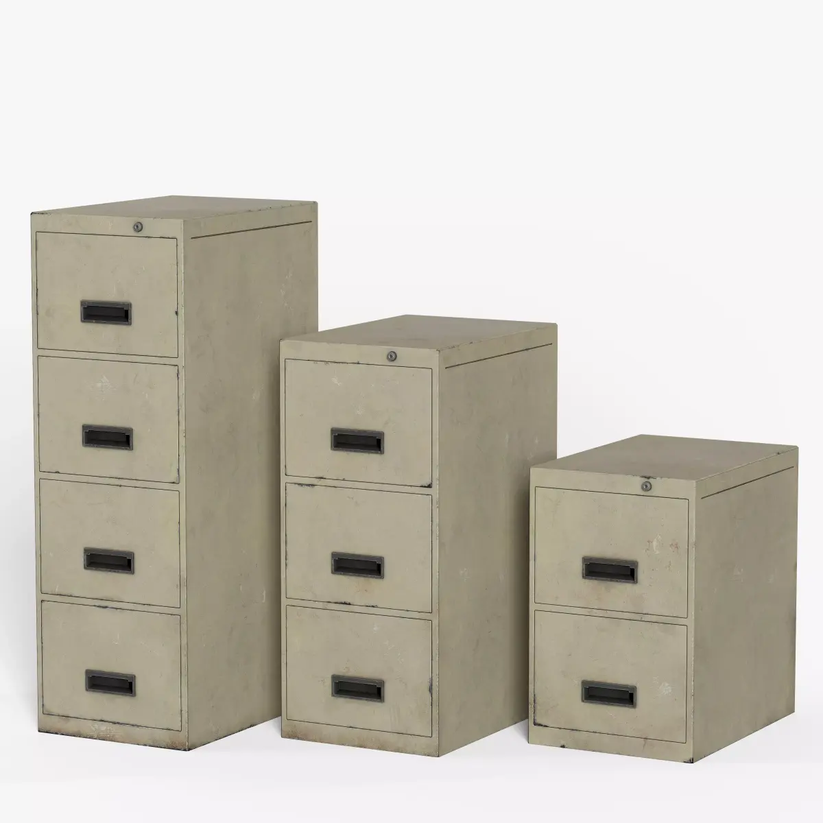 File Cabinet  Free low-poly 3D model