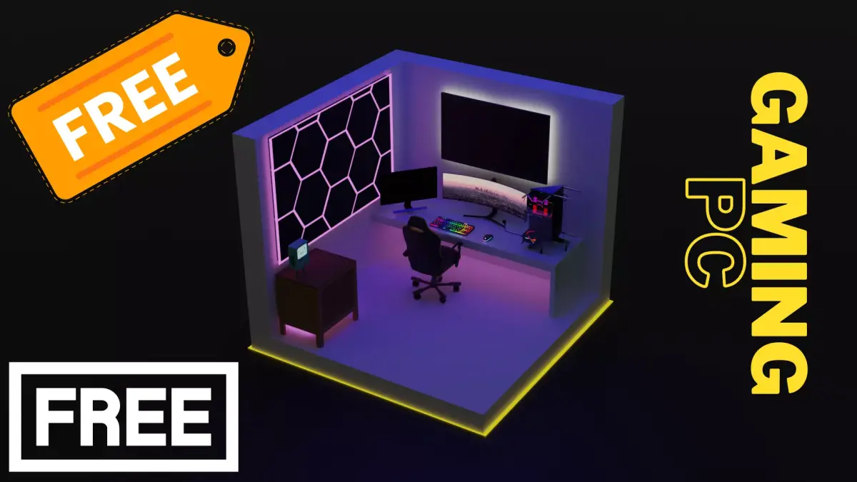 Gaming PC Free 3D model purchase
