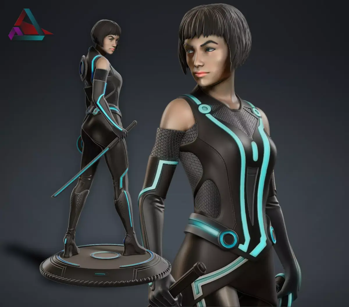 Quorra -  Tron 3D print model purchase