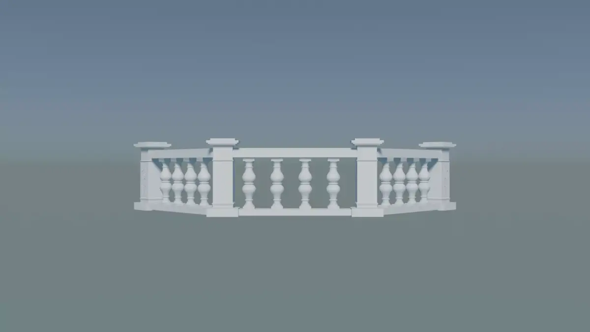 Classical Balustrade 3D print model