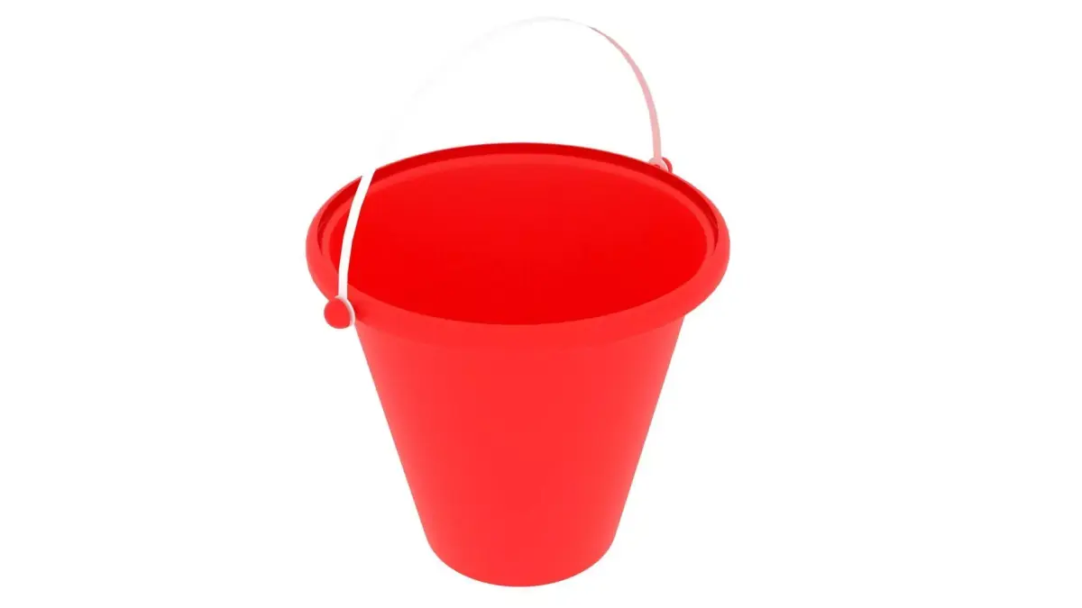 Plastic Toy Sand Bucket 3D model