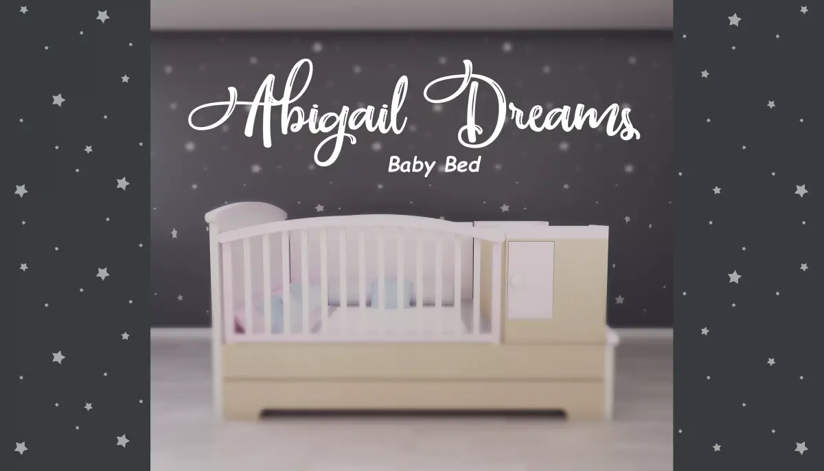Abigail Baby Bed Free 3D model