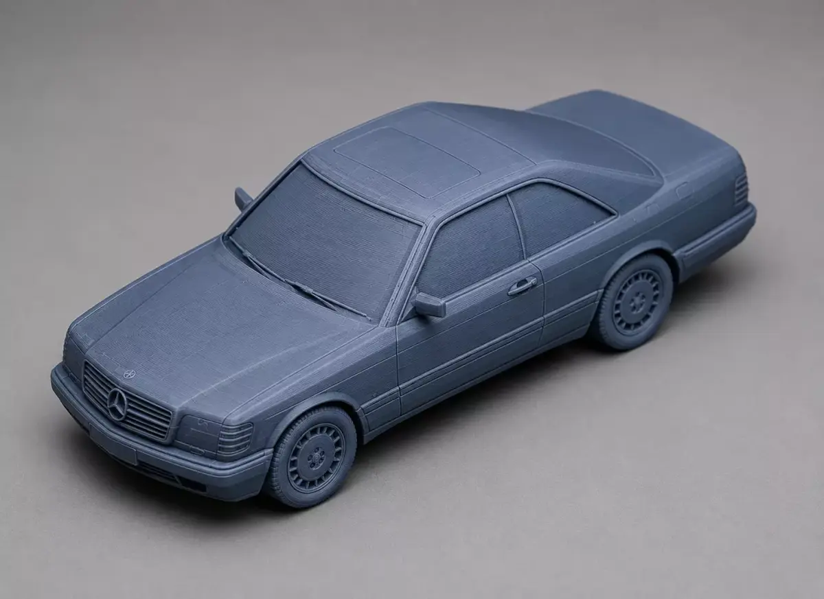 Mercedes Benz C124 Coupe 3D Printed Model 3D model