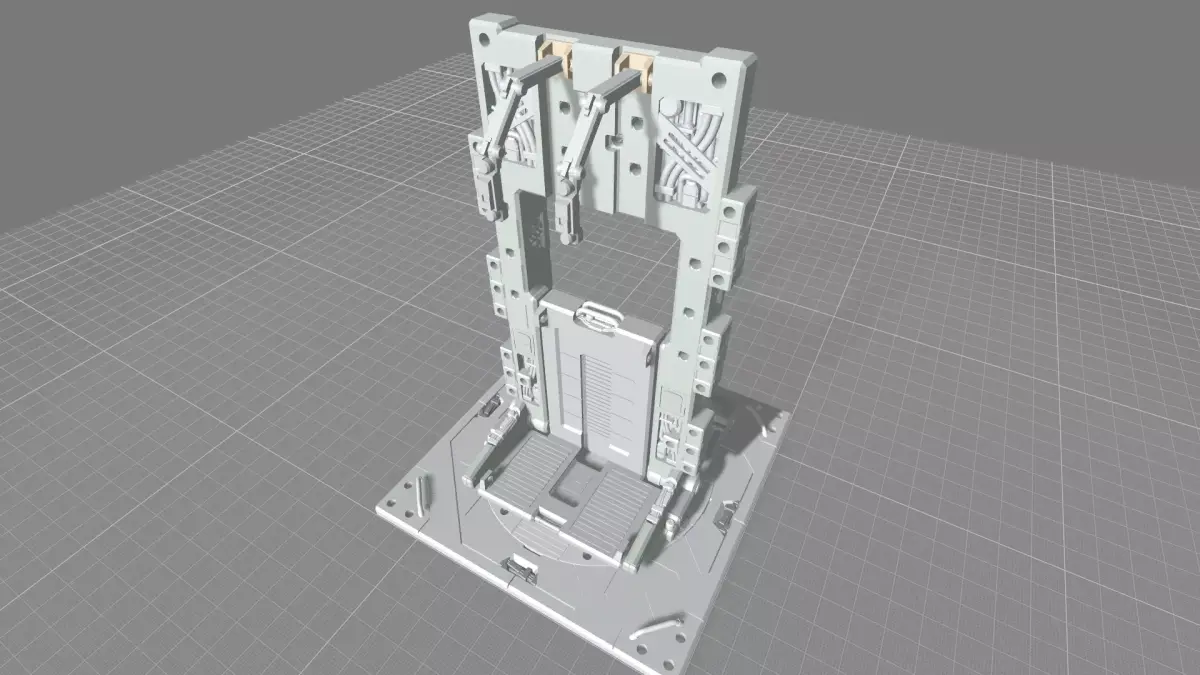 MHB08FMF-Full Mechanic Detail Mech Hangar Fixture Display 3D print model purchase