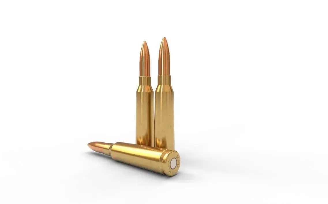 58x42mm Chinese Ammo Low-poly 3D model