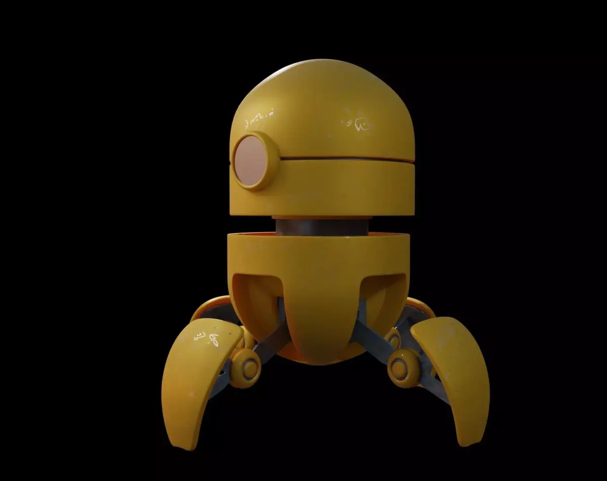 3d model robot Low-poly 3D model