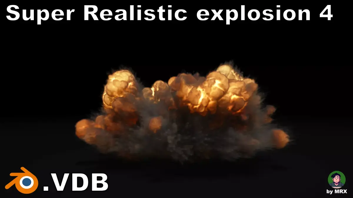 Super Realistic Explosion 4 - vdb animated 3D model