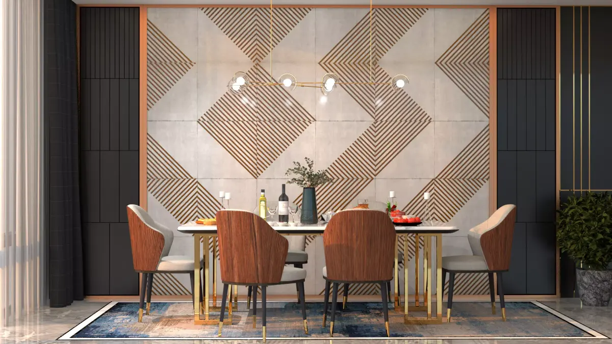 Dining room Interior Design Free 3D model