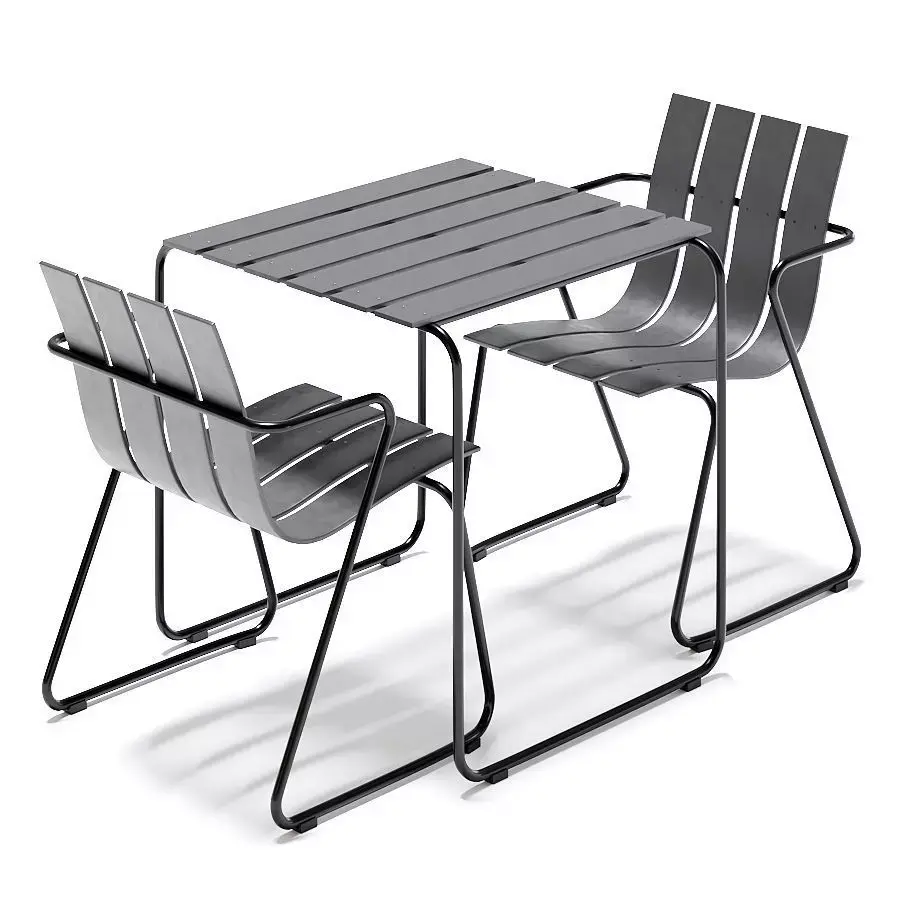 Mater Ocean Chair and Table 3D model