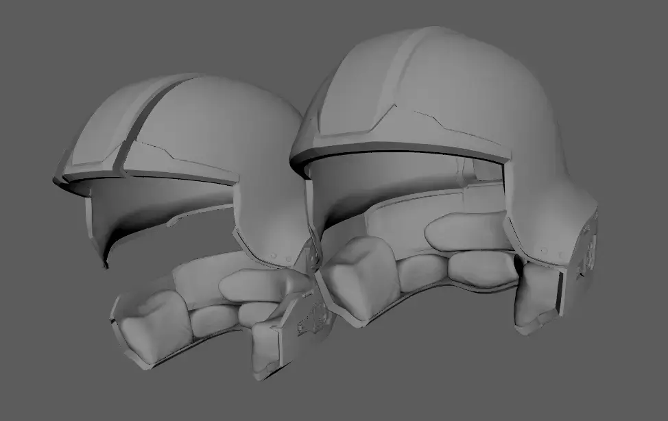 Helldiver Soldier Helmet STL 3D Printing File for Costume 3D print model