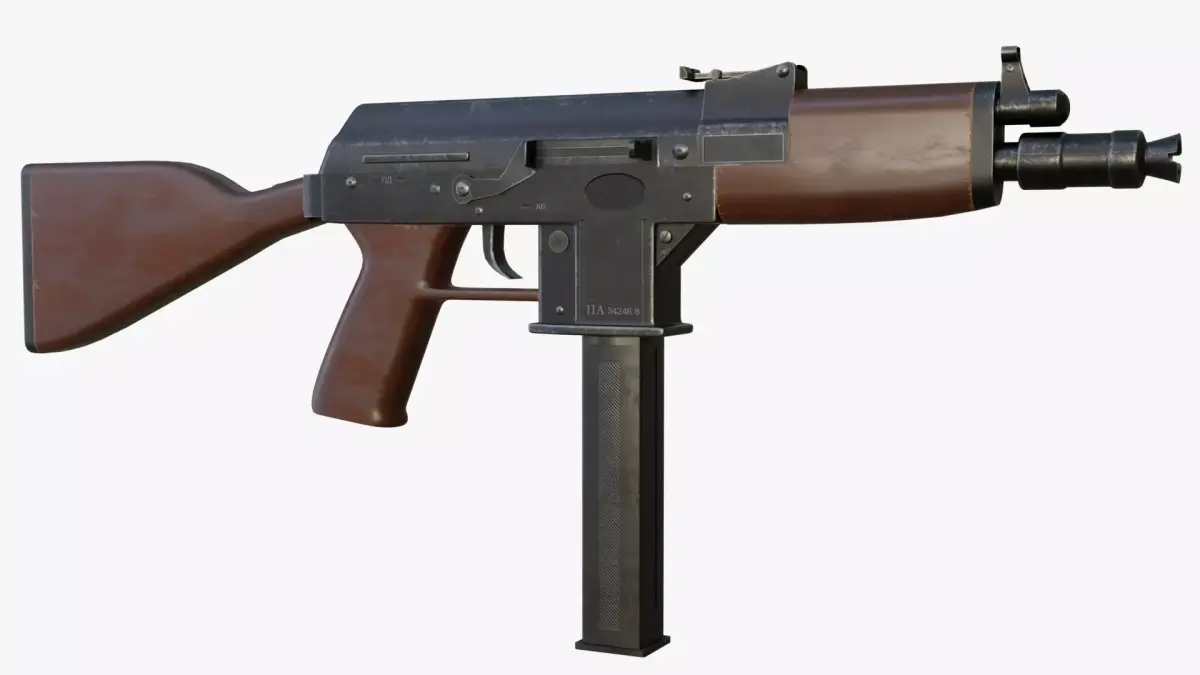 AK-9u Low-poly 3D model