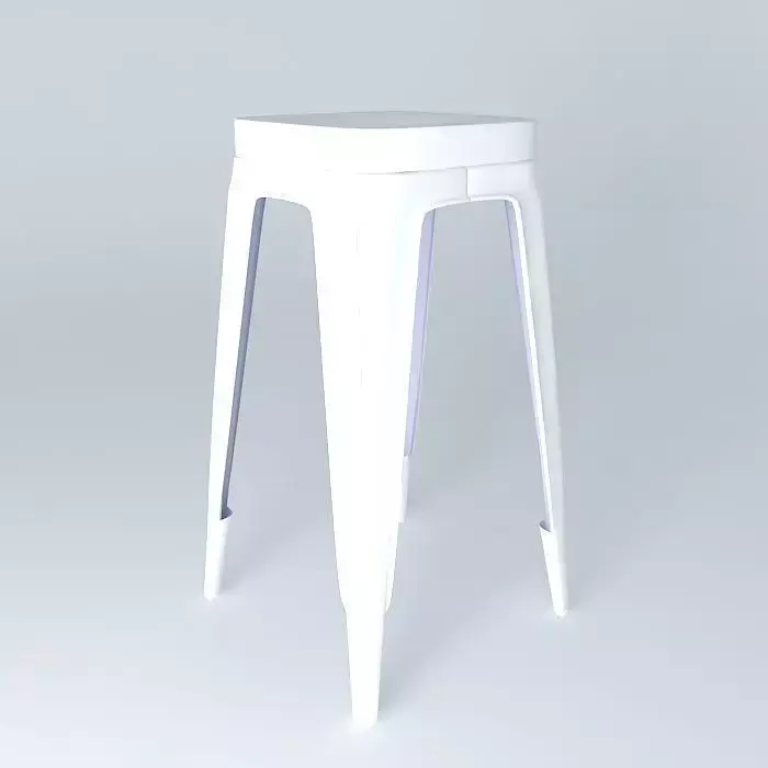 Barstool All Metal Free 3D model