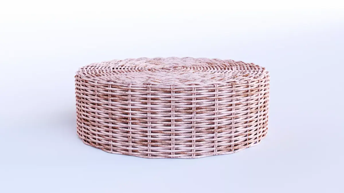 Rattan Patio Coffee Table 3D model