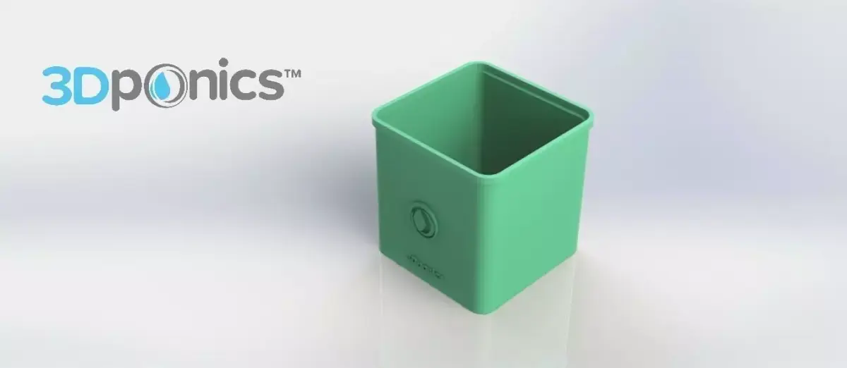 Square Pot - 3Dponics Cube System Free 3D print model