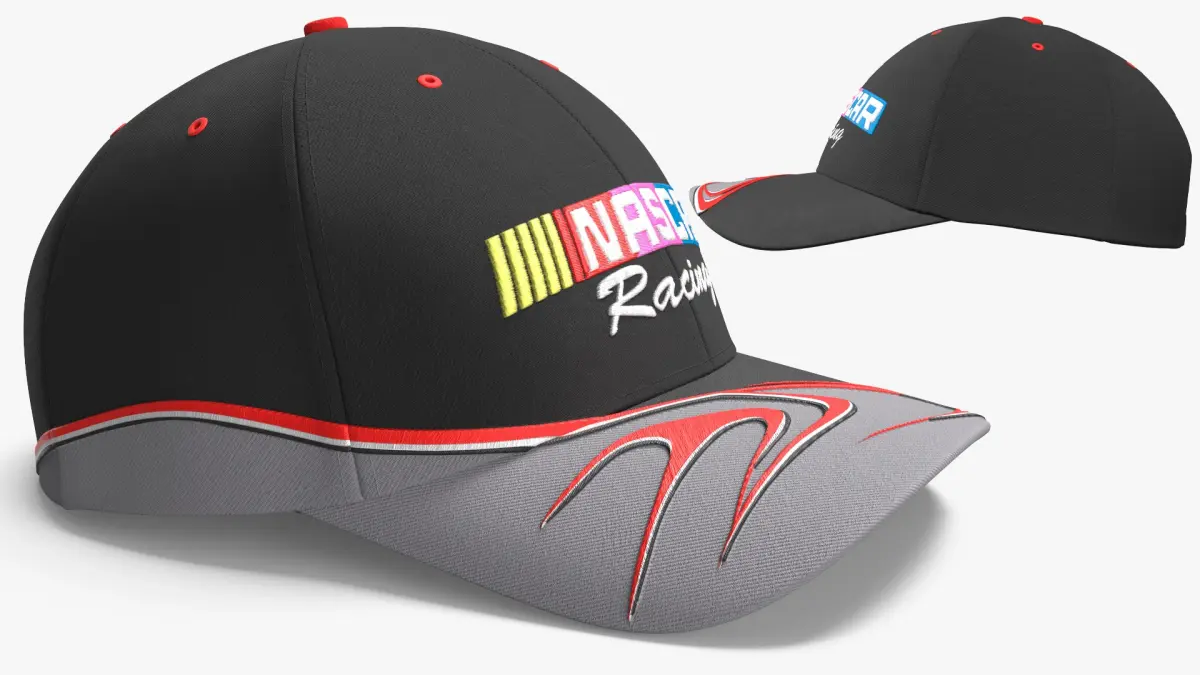 Vintage NASCAR Racing Hat 00s 3D model