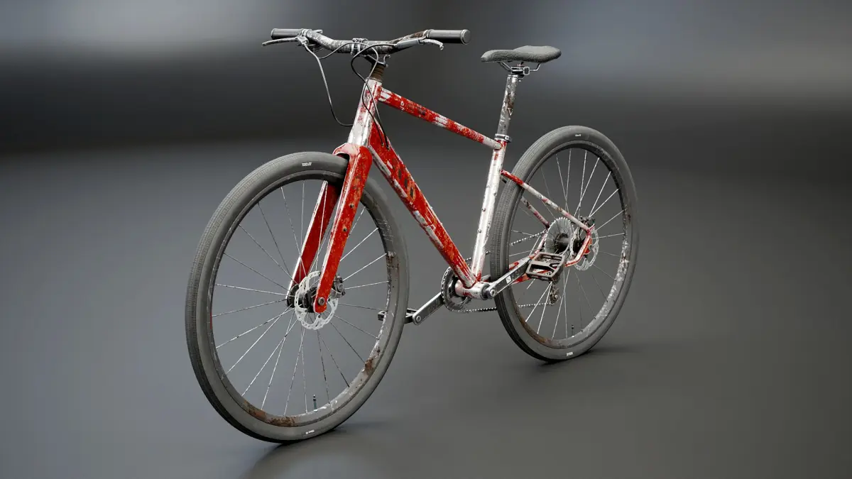 Generic Used Fitness Road Bicycle 3D model
