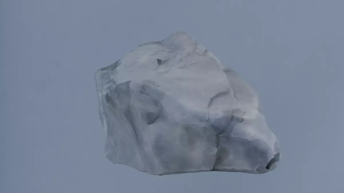 Dark Rough Rock 3D Model Low Poly Game Ready PBR Free low-poly 3D model