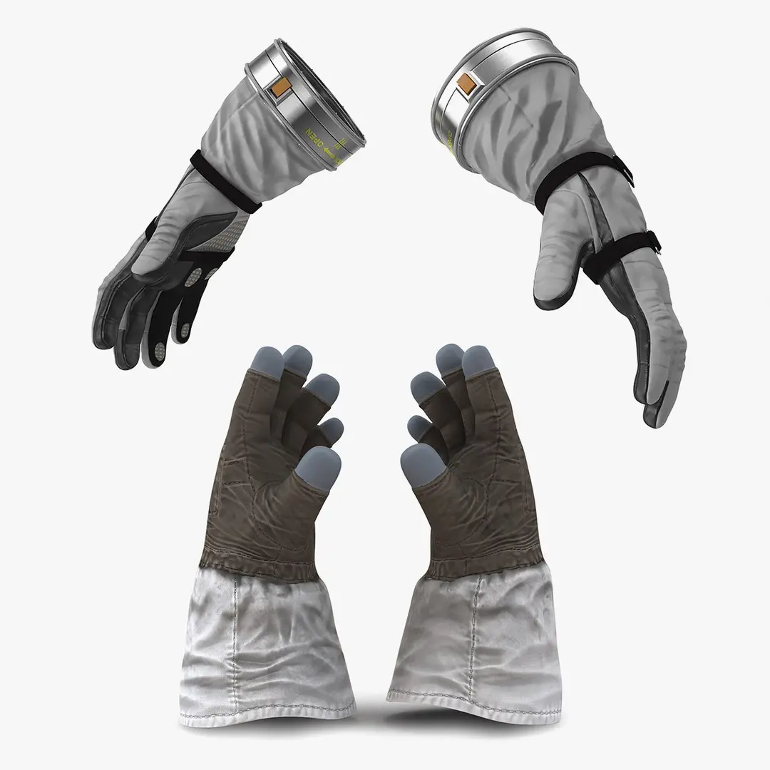 Space Gloves Collection 3D model