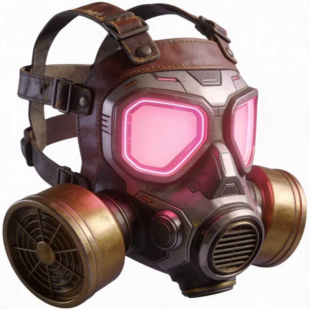 Chimera-H Tactical Modular Gas Mask Low Poly 3D Model Low-poly 3D model